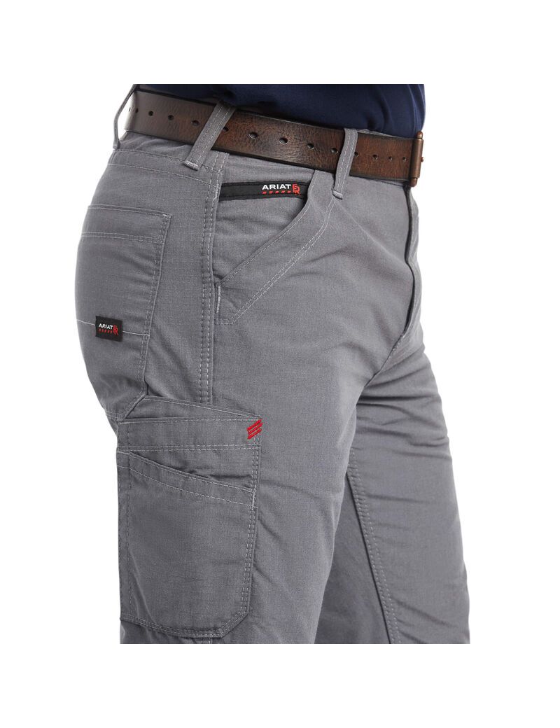 Pantalon Ariat FR M4 Relaxed DuraLight Ripstop Boot Cut Grise | CAI-5734983