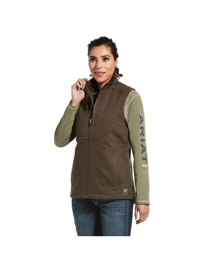 Vêtements De Travail Ariat Rebar DuraCanvas Insulated Vest Multicolore | UVS-9178822