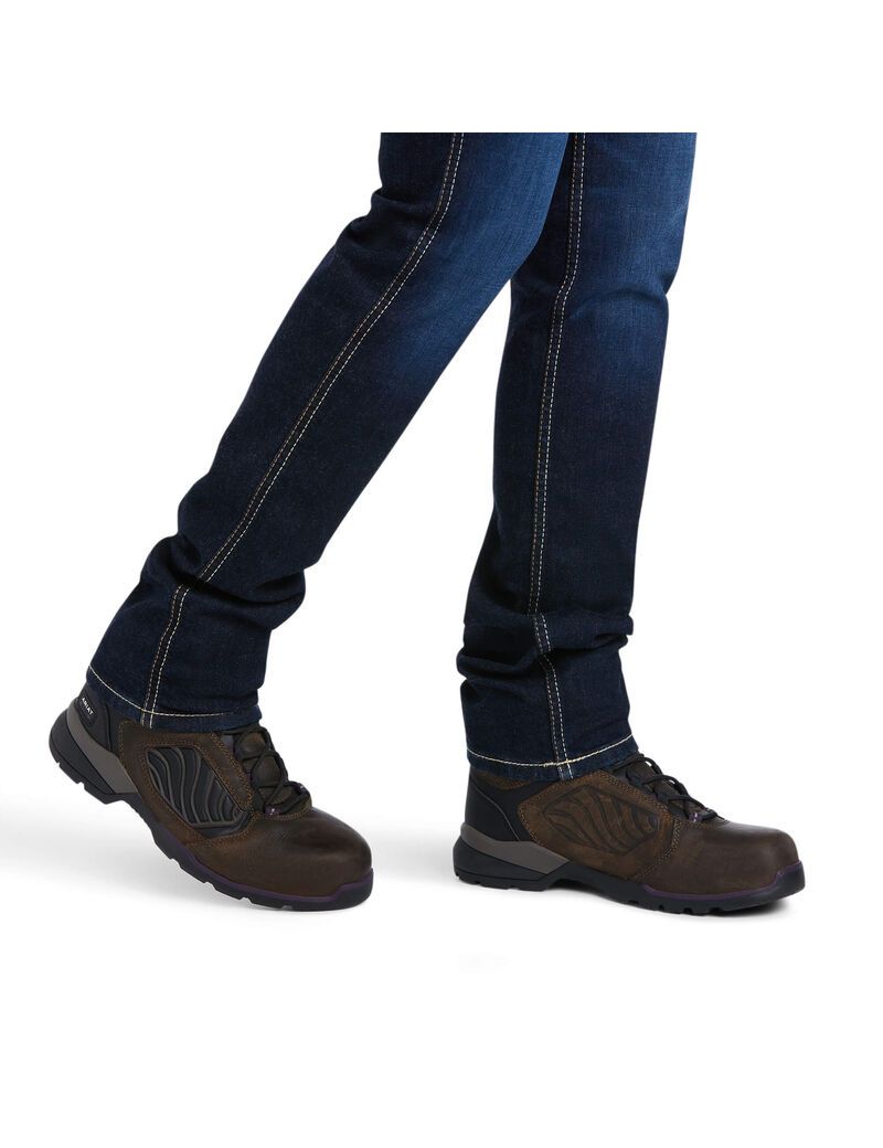 Vêtements De Travail Ariat Rebar Perfect Rise Travail Flex Riveter Slim Leg Jeans Multicolore | DXO-9873926