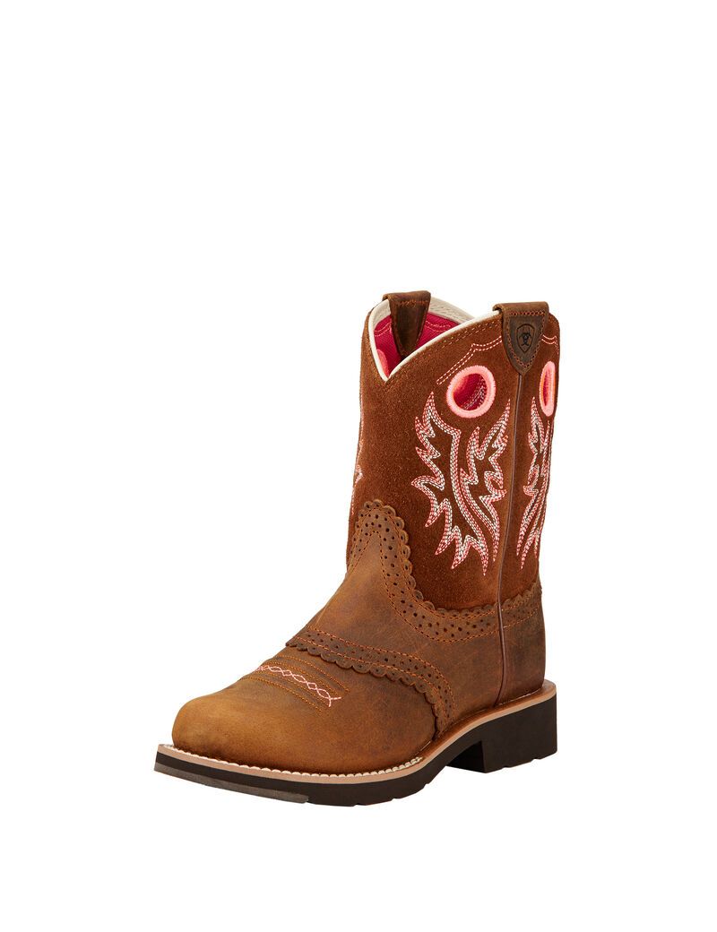 Bottes Western Ariat Fatbaby Cowgirl Marron | TLQ-7072711