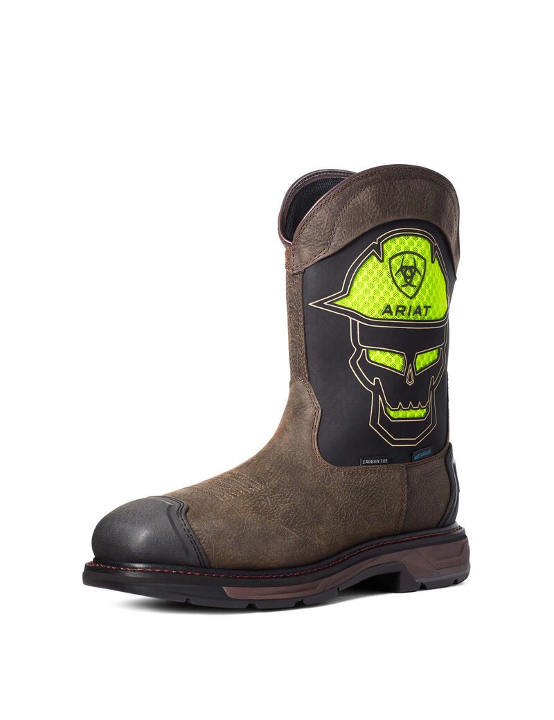 Bottes Imperméables Ariat WorkHog XT VentTEK Bold Carbon Embout Travail Cafe | YBZ-4529299