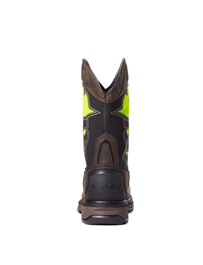 Bottes Imperméables Ariat WorkHog XT VentTEK Bold Carbon Embout Travail Cafe | YBZ-4529299