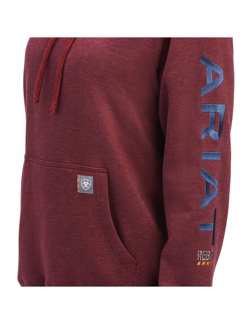 Vêtements De Travail Ariat Rebar Graphique Hoodie Bleu Marine | NBC-8600403