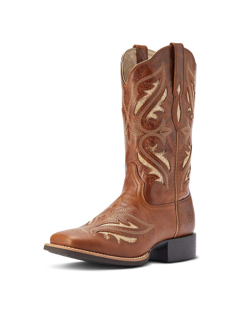 Bottes Western Ariat Round Up Bliss Marron | MFS-5603670