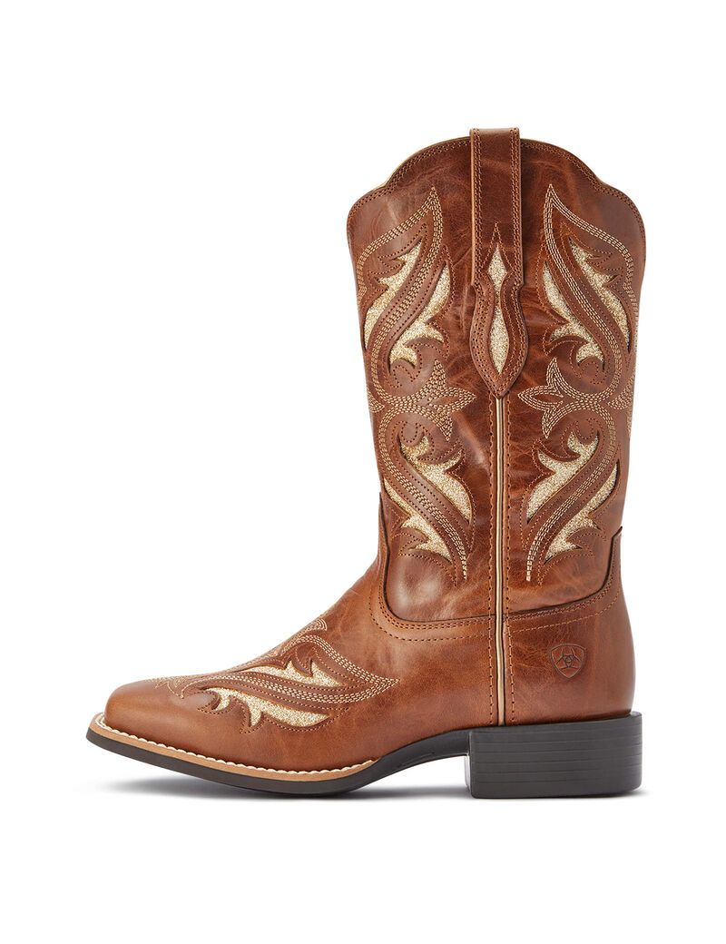 Bottes Western Ariat Round Up Bliss Marron | MFS-5603670