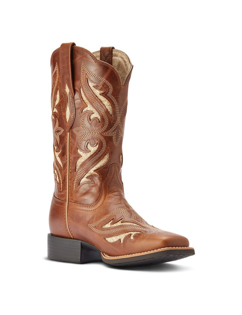 Bottes Western Ariat Round Up Bliss Marron | MFS-5603670