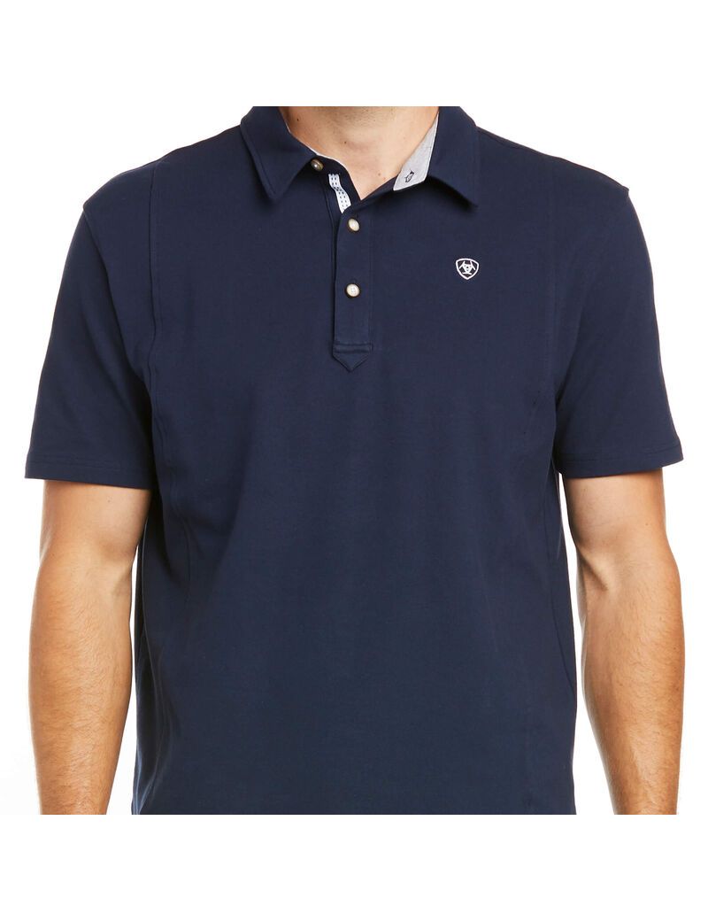 Polos Ariat Medal Bleu Marine | AMD-2274554