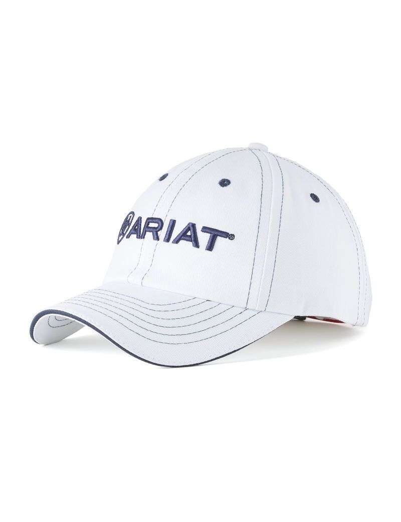 Casquettes Ariat Team II Blanche Bleu Marine | PKN-5439968