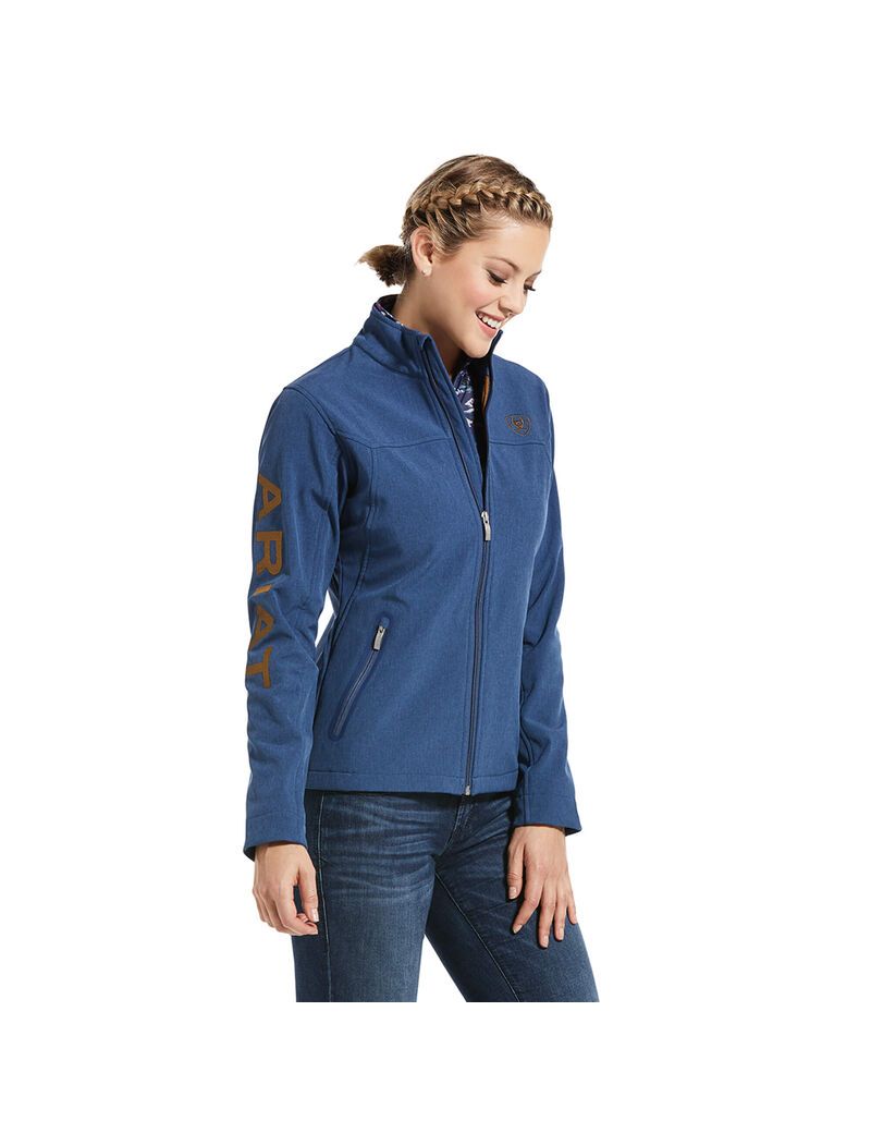 Vestes Ariat New Team Softshell Bleu | JYC-4804450