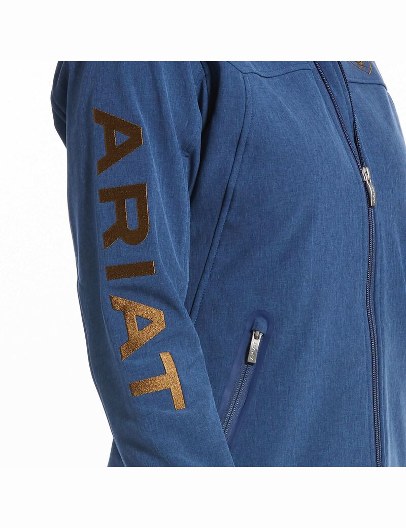 Vestes Ariat New Team Softshell Bleu | JYC-4804450