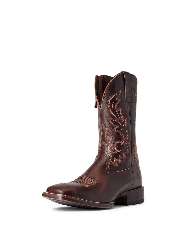 Bottes Western Ariat Slim Zip Ultra Rouge Marron | EWY-2981128