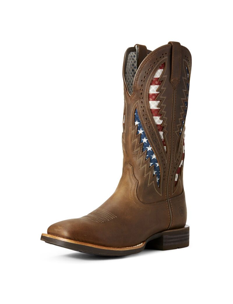 Bottes Western Ariat Quickdraw Venttek Marron | JTI-1508820