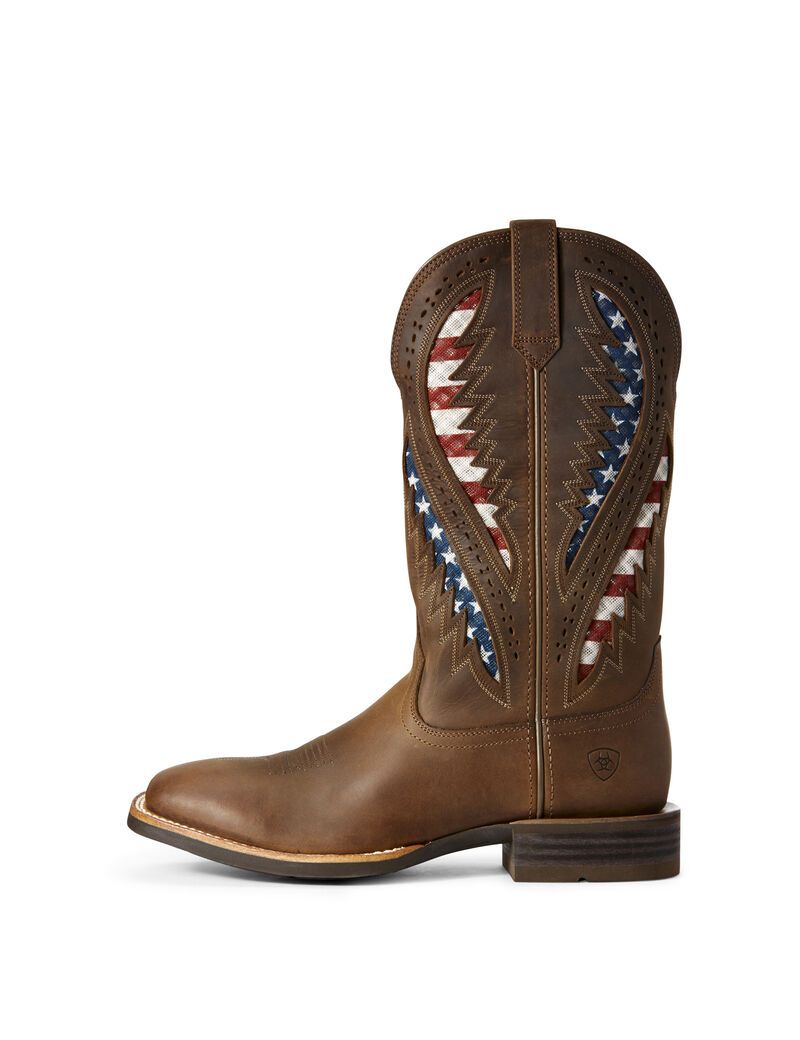 Bottes Western Ariat Quickdraw Venttek Marron | JTI-1508820