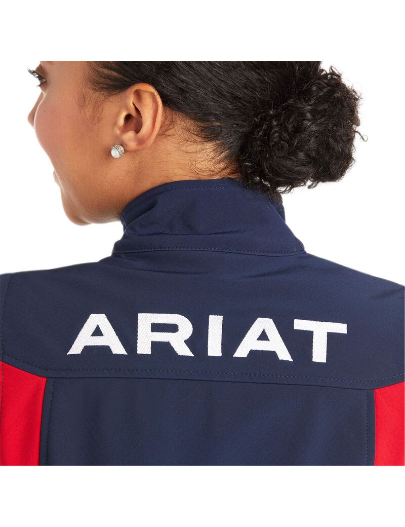 Gilet Ariat New Team Softshell Bleu Marine | DEI-5612879