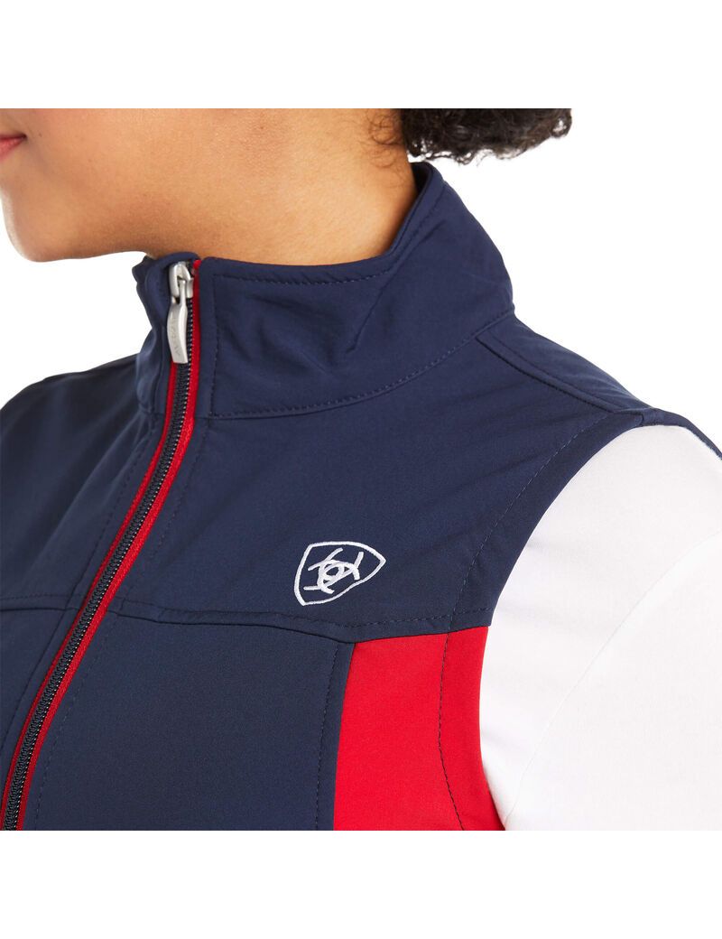 Gilet Ariat New Team Softshell Bleu Marine | DEI-5612879