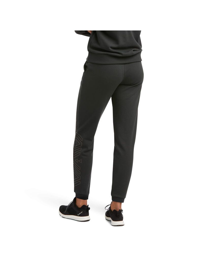 Pantalon Ariat Spark Sweatpants Noir | WTH-5150661