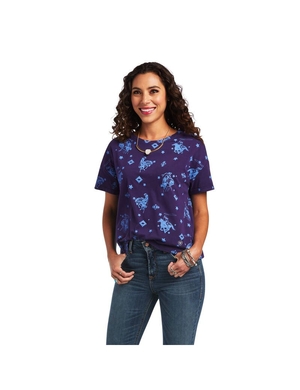 Hauts Ariat Bluegrass Tee Multicolore | ZFM-8738881