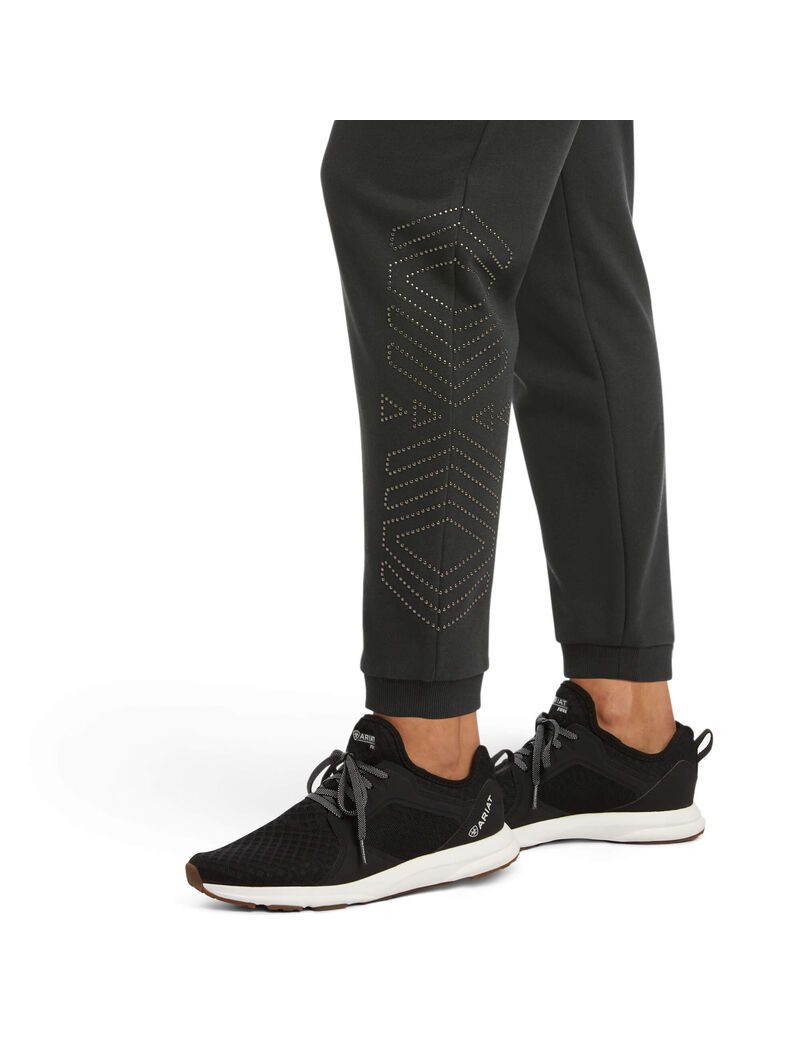 Pantalon Ariat Spark Sweatpants Noir | WTH-5150661