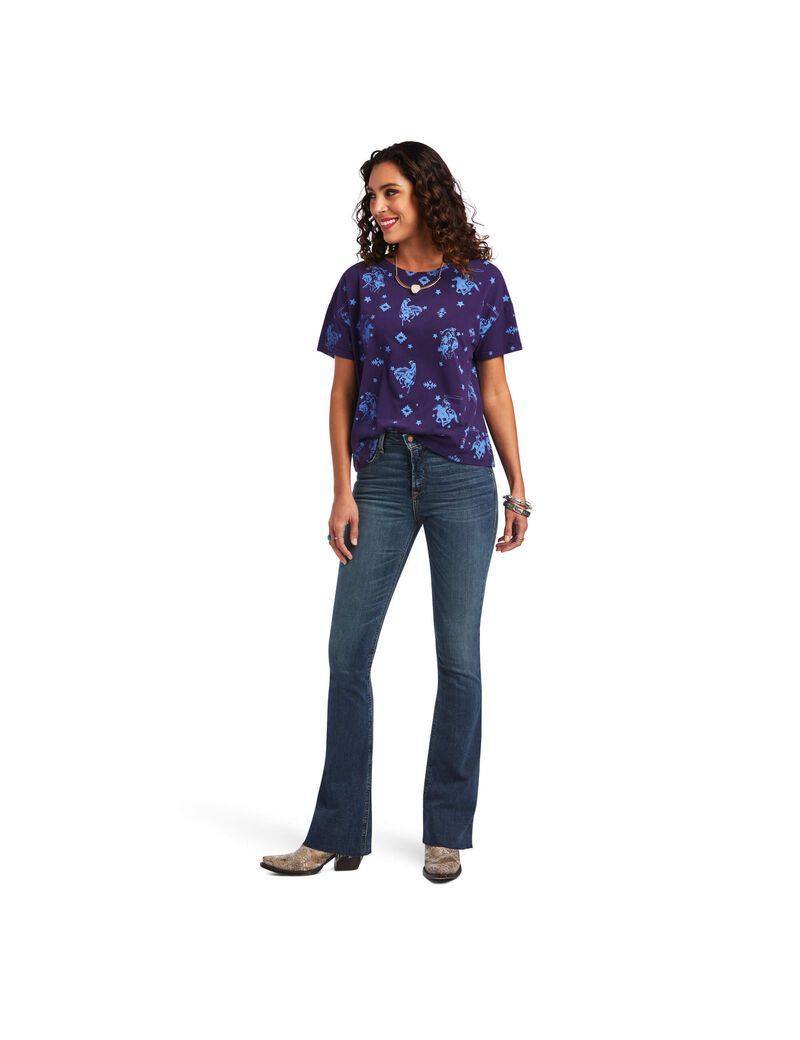 Hauts Ariat Bluegrass Tee Multicolore | ZFM-8738881