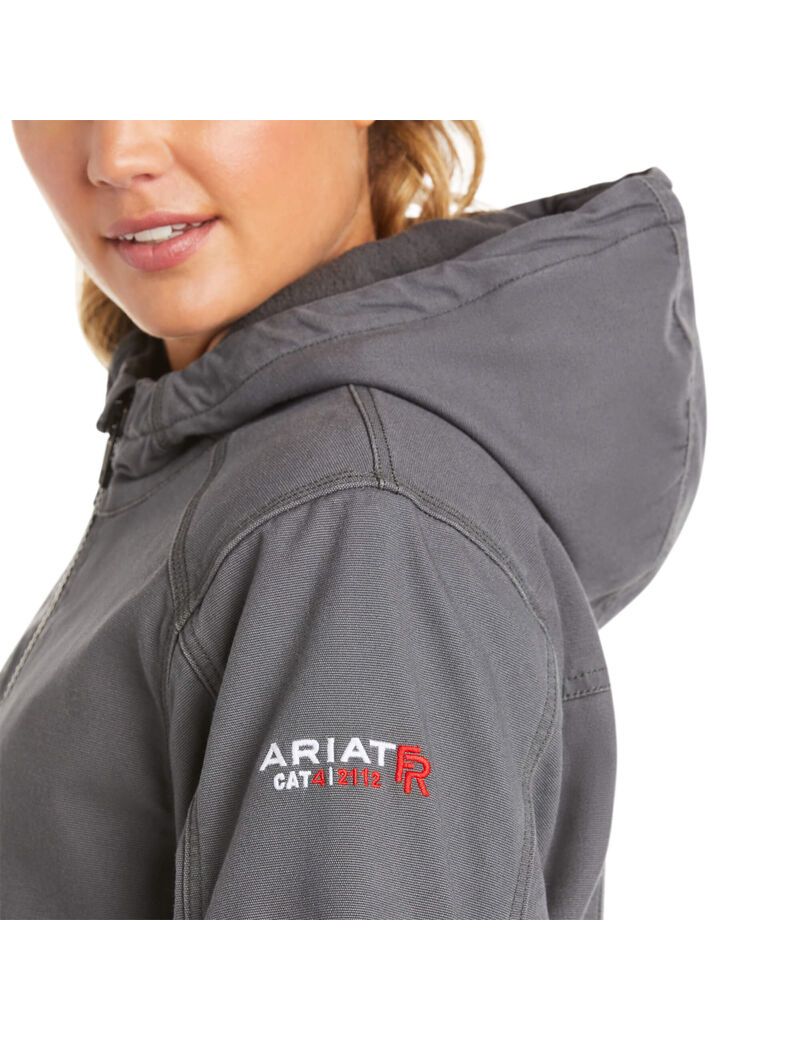 Vestes Ariat FR DuraLight Stretch Tela Grise | RNE-5500656