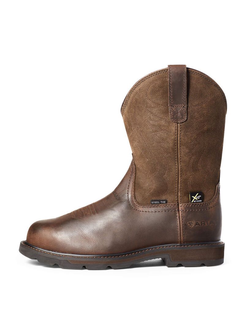 Bottes de Travail Ariat Groundbreaker MetGuard Steel Embout Marron | ZVG-4446429