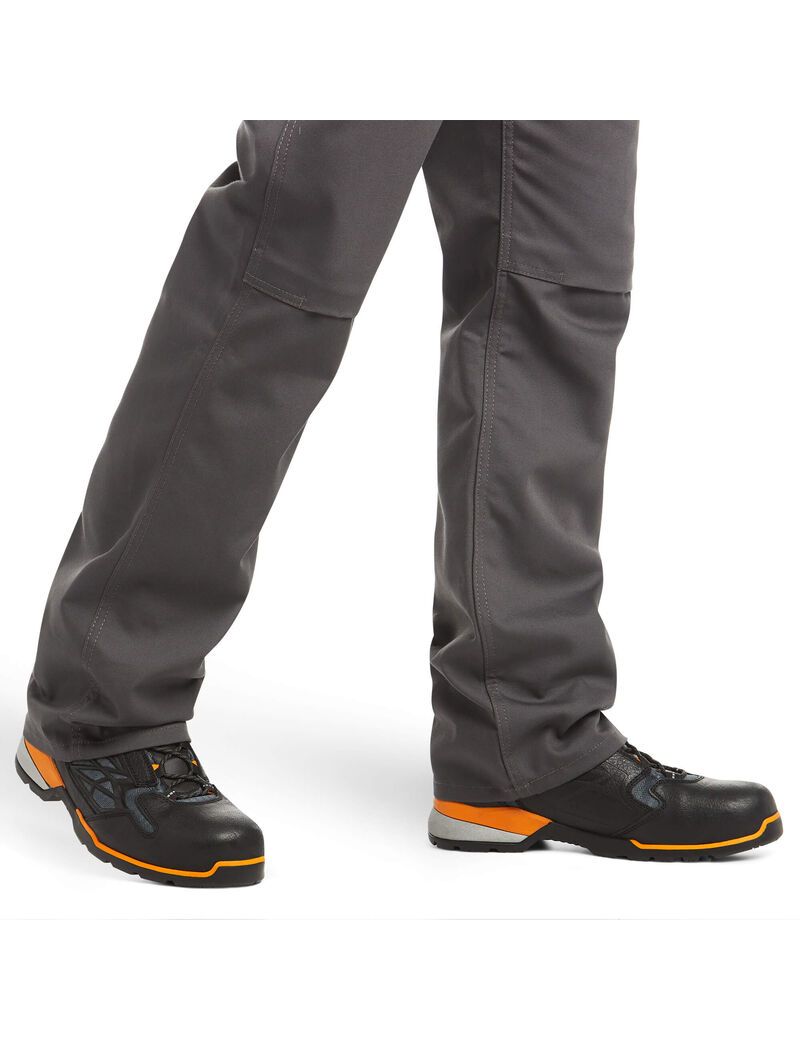 Pantalon Ariat Rebar M4 Relaxed DuraStretch Tela 5 Pocket Boot Cut Grise | NMU-5304653