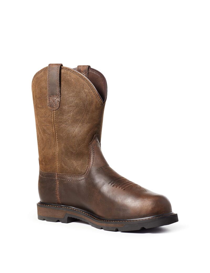 Bottes de Travail Ariat Groundbreaker MetGuard Steel Embout Marron | ZVG-4446429