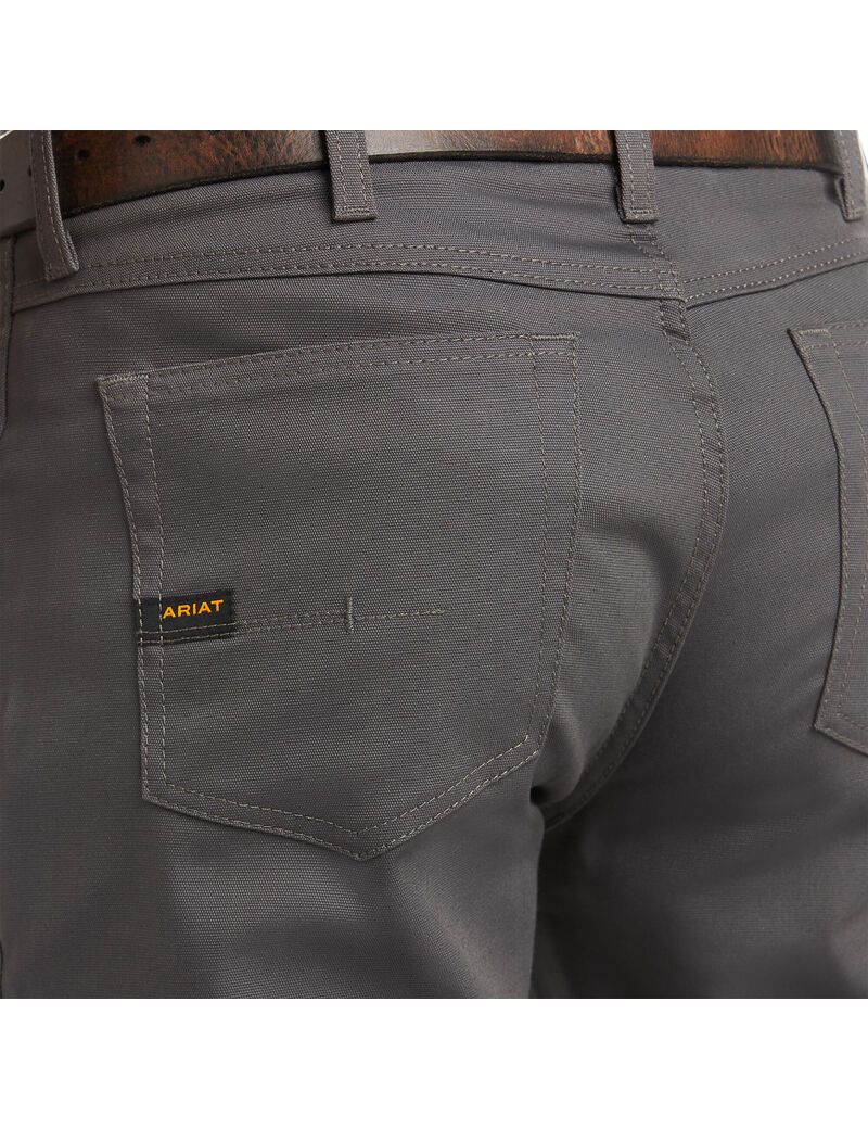 Pantalon Ariat Rebar M4 Relaxed DuraStretch Tela 5 Pocket Boot Cut Grise | NMU-5304653