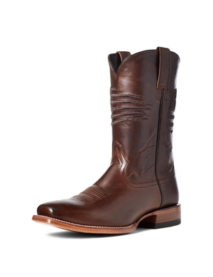 Bottes Western Ariat Circuit Patriot Square Embout Marron | KFP-8277672