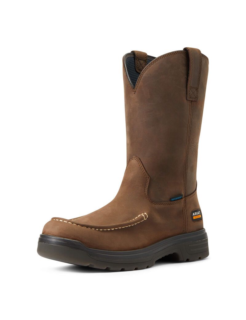 Bottes de Travail Ariat Turbo Moc Embout Imperméables Beige | XRO-4100011