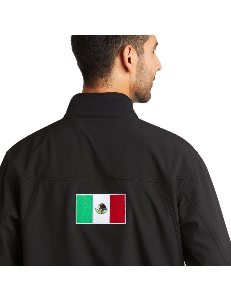 Vestes Ariat New Team Softshell MEXICO Noir | EIM-1568728