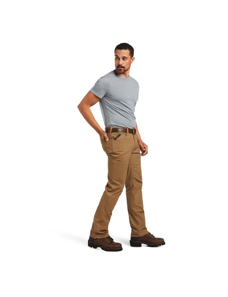 Pantalon Ariat Rebar M7 DuraStretch Made Tough Droit Kaki | XAK-7290279