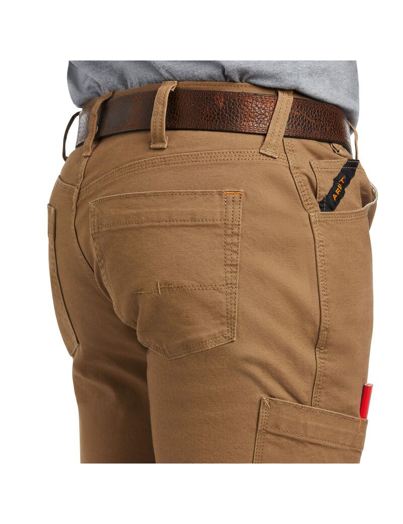 Pantalon Ariat Rebar M7 DuraStretch Made Tough Droit Kaki | XAK-7290279