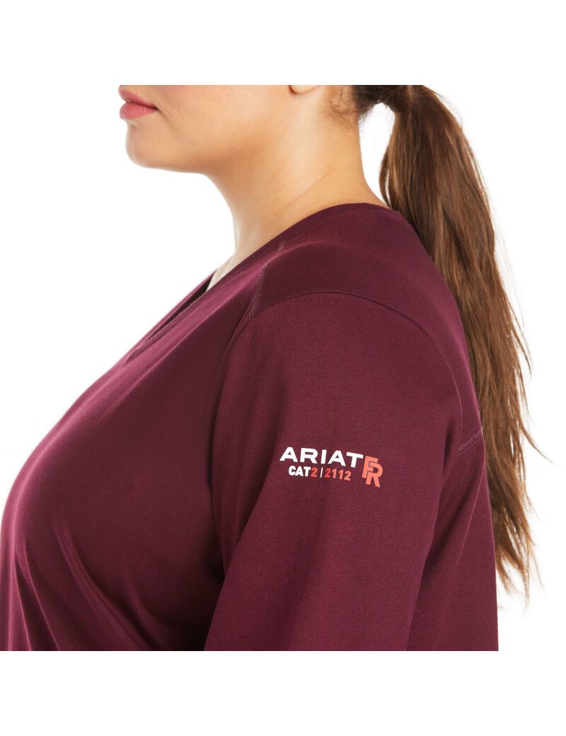 Hauts Ariat FR AC Crew Multicolore | JFQ-3595831