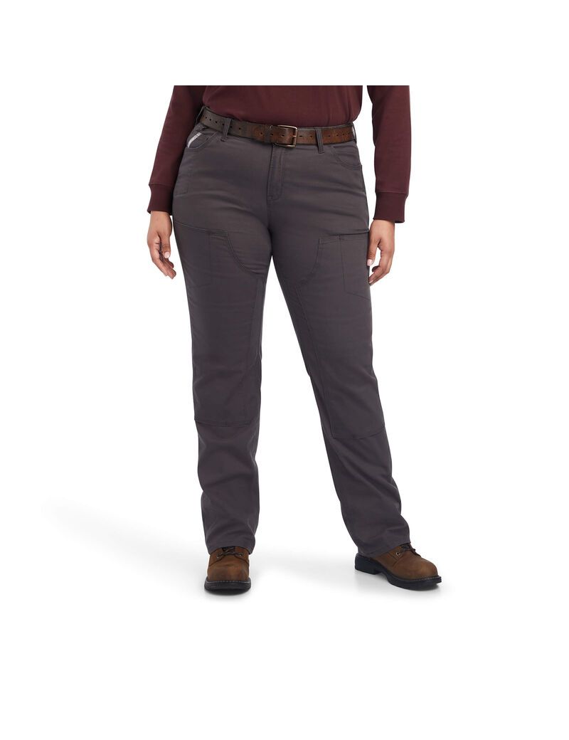 Vêtements De Travail Ariat Rebar DuraStretch Made Tough Double Front Pants Grise | TYF-4764090