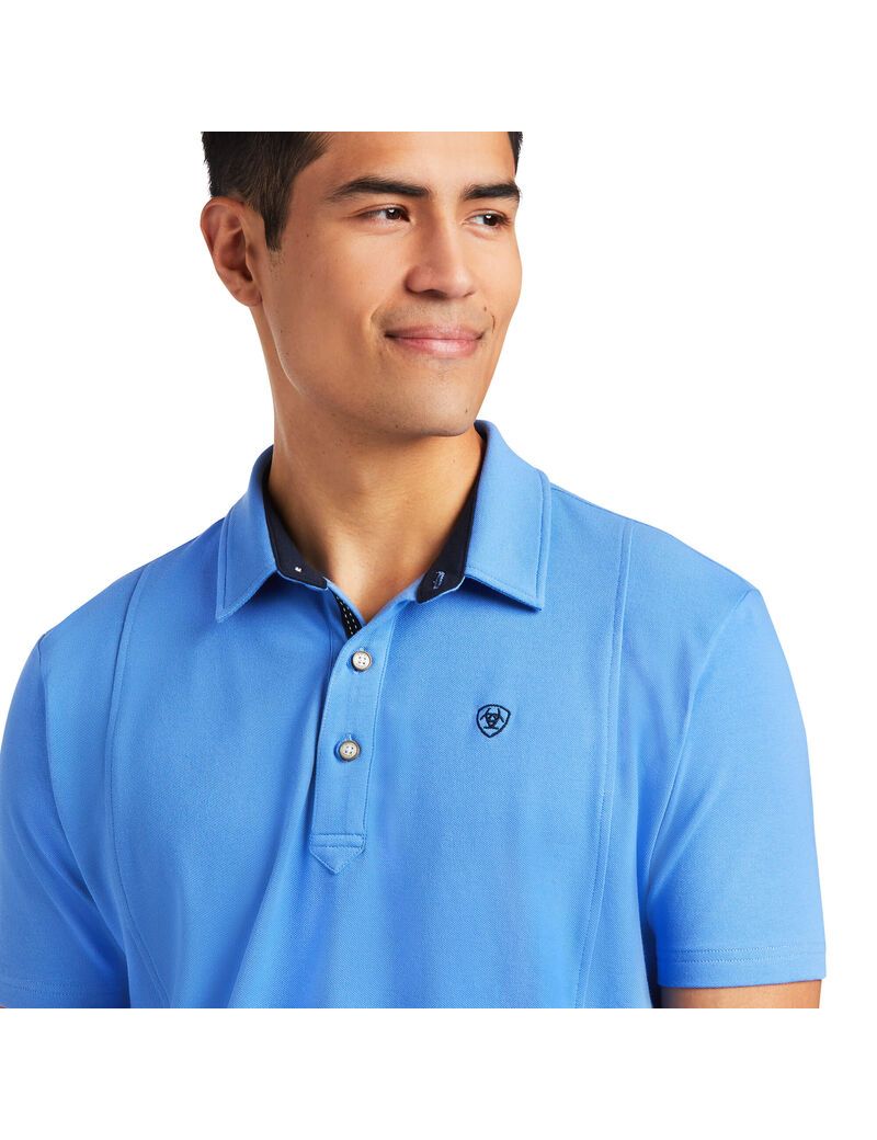 Polos Ariat Medal Bleu | OQQ-7169329