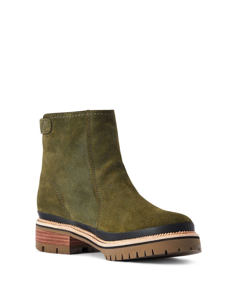 Bottines Ariat Leighton Imperméables Vert Olive | CSZ-1406540