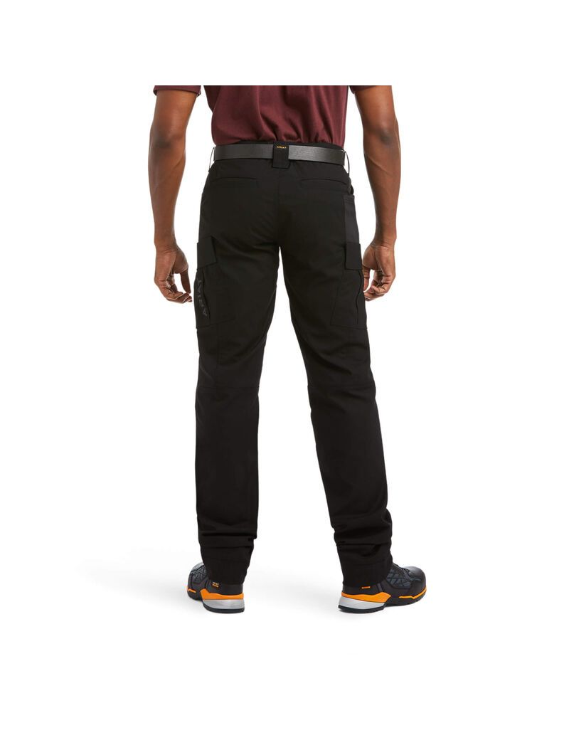 Pantalon Ariat Rebar M5 Droit DuraStretch Ripstop Cargo Droit Noir | PWT-8898366