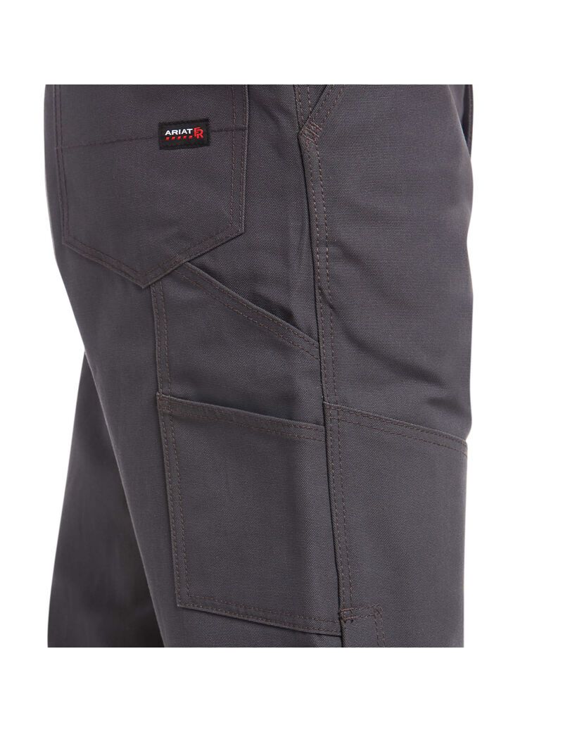 Pantalon Bib Ariat FR Tela Unlined Grise | WYX-9004062