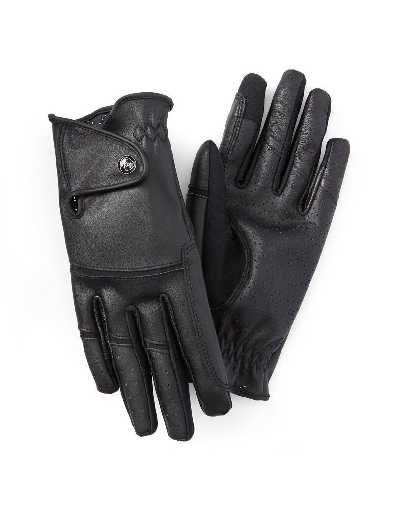 Gants Ariat Elite Grip Noir | KYU-0206682