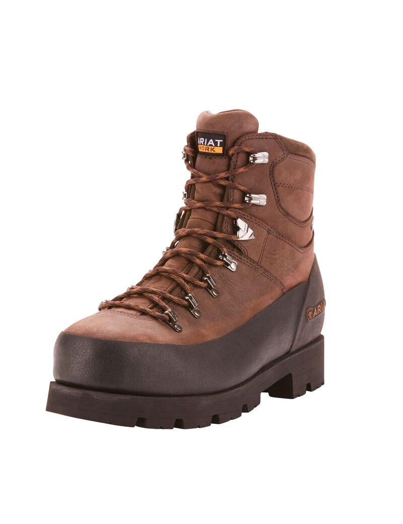 Bottes Imperméables Ariat Linesman Ridge 6' GORE-TEX Composite Embout Travail Marron | KIS-1479890