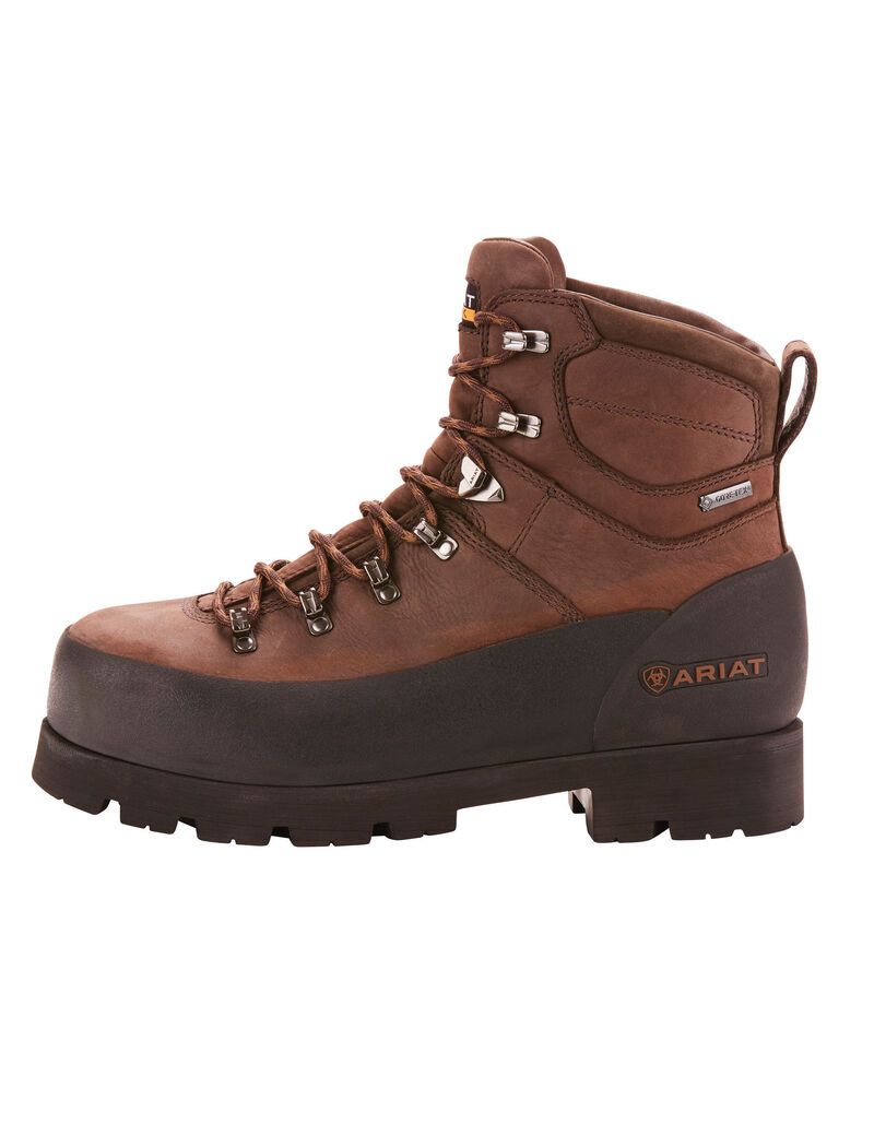 Bottes Imperméables Ariat Linesman Ridge 6' GORE-TEX Composite Embout Travail Marron | KIS-1479890