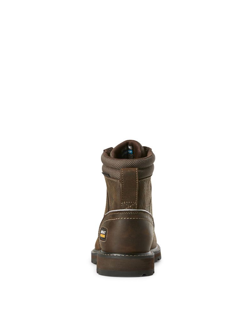 Bottes Imperméables Ariat Groundbreaker 6' II Steel Embout Travail Marron Foncé | FKO-1665259