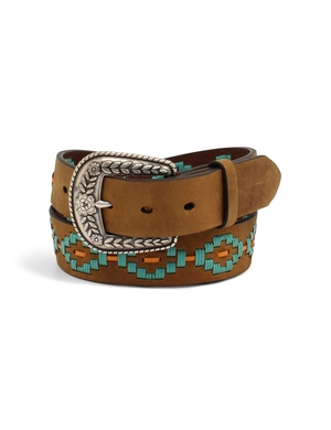 Ceintures Ariat Turquoise Diamond Embroidery Marron | IOQ-7987920