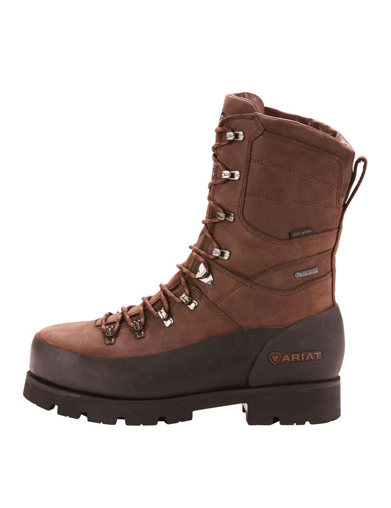 Bottes Imperméables Ariat Linesman Ridge 10' GORE-TEX 400g Composite Embout Travail Marron | MSB-5177857