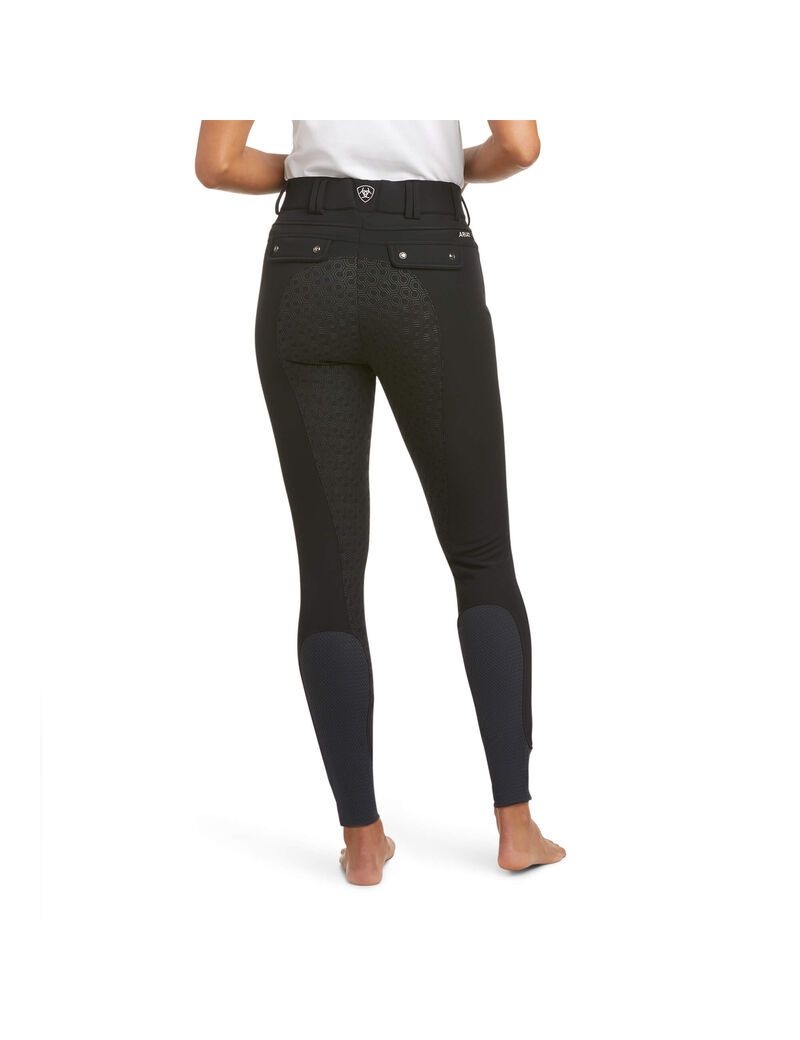 Pantalon Ariat Tri Factor Frost Insulated Full Seat Breech Noir | TRY-3456370