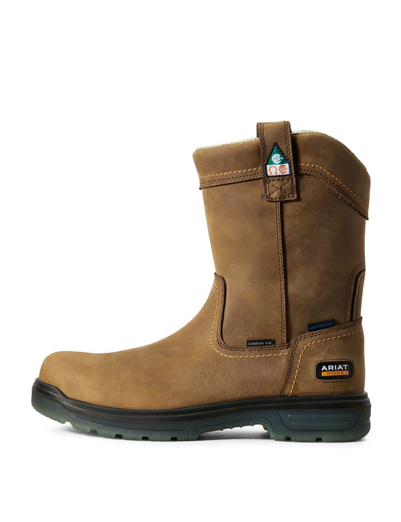 Bottes de Travail Ariat Turbo Pull-On CSA Imperméables Carbon Embout Multicolore | HDU-7964175