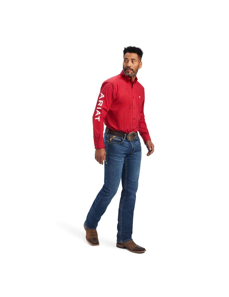 Chemises De Costume Ariat Team Maximus Classiche Fit Rouge | ULP-5340224