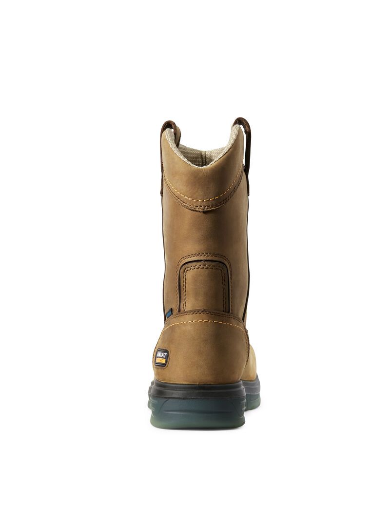 Bottes de Travail Ariat Turbo Pull-On CSA Imperméables Carbon Embout Multicolore | HDU-7964175