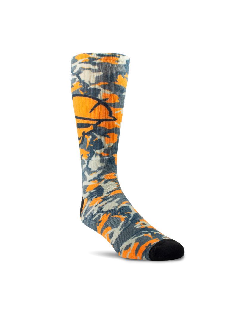 Chaussettes Ariat Roughneck Graphique Crew Travail 2PCS Orange | CHU-4719040